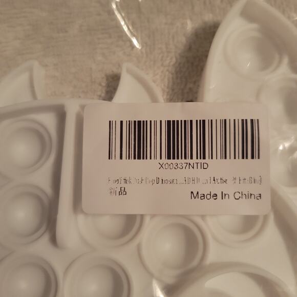 "Stitch" dragon fidget (35) poppers stress relief toy 8.5" x 6.5" silicone new - Picture 3 of 5